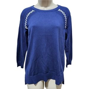 NWT EP New York Navy Blue Golf Sweater